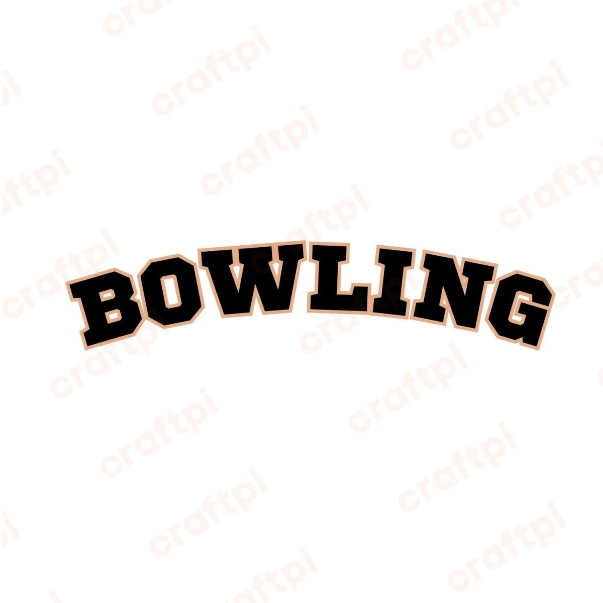 Bowling Retro SVG, PNG, JPG, PDF Files