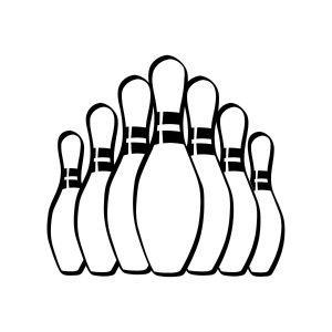 Bowling Pins SVG, PNG, JPG, PDF Files