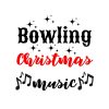 Bowling Christmas Music SVG, PNG, JPG, PDF Files