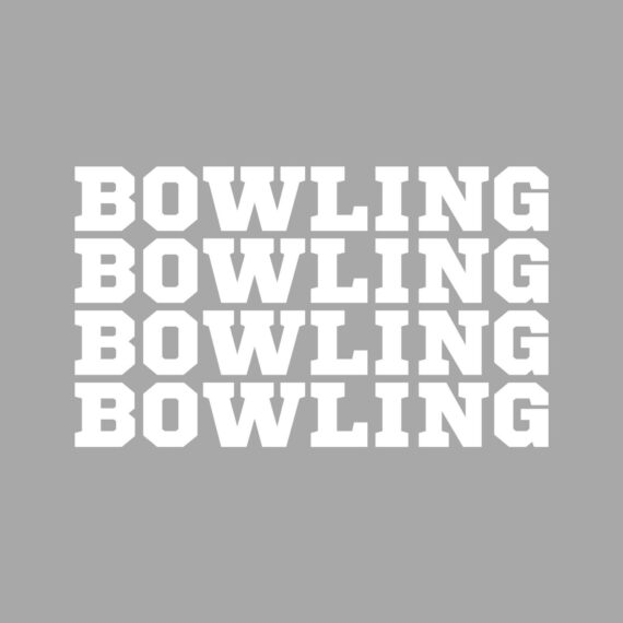 Stacked Bowling White SVG, PNG, JPG, PDF Files