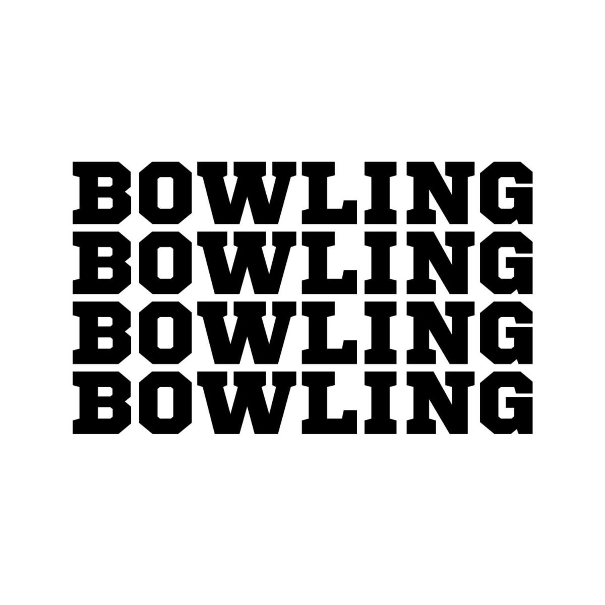 Stacked Bowling Black SVG, PNG, JPG, PDF Files