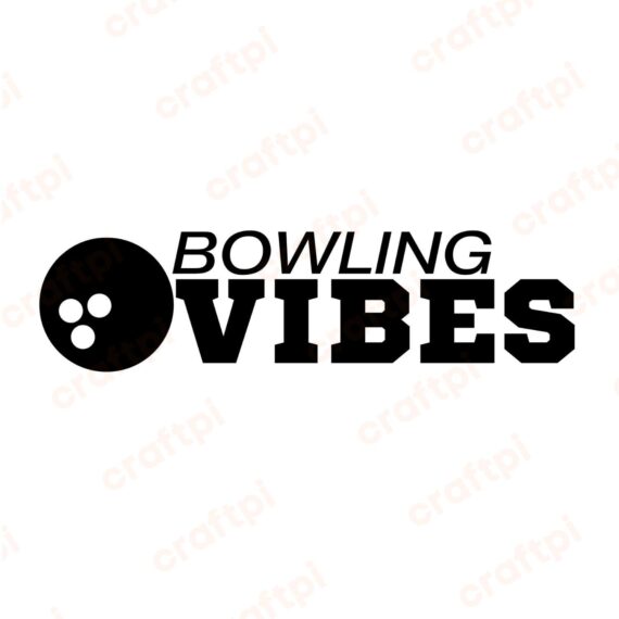 Bowling Vibes SVG, PNG, JPG, PDF Files