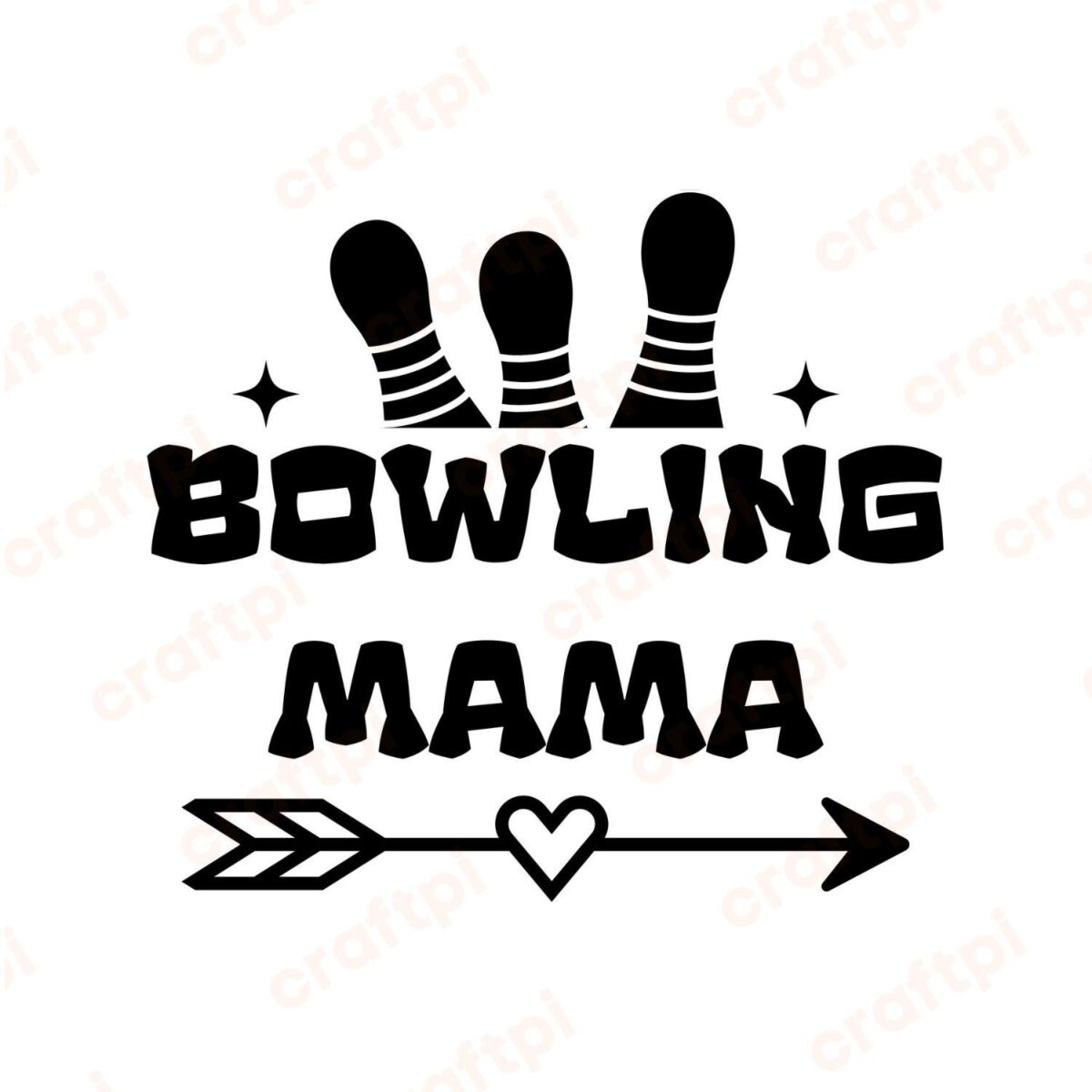 Bowling Mama SVG, PNG, JPG, PDF Files