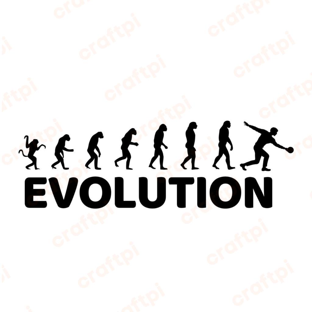 Bowling Evolution SVG, PNG, JPG, PDF Files