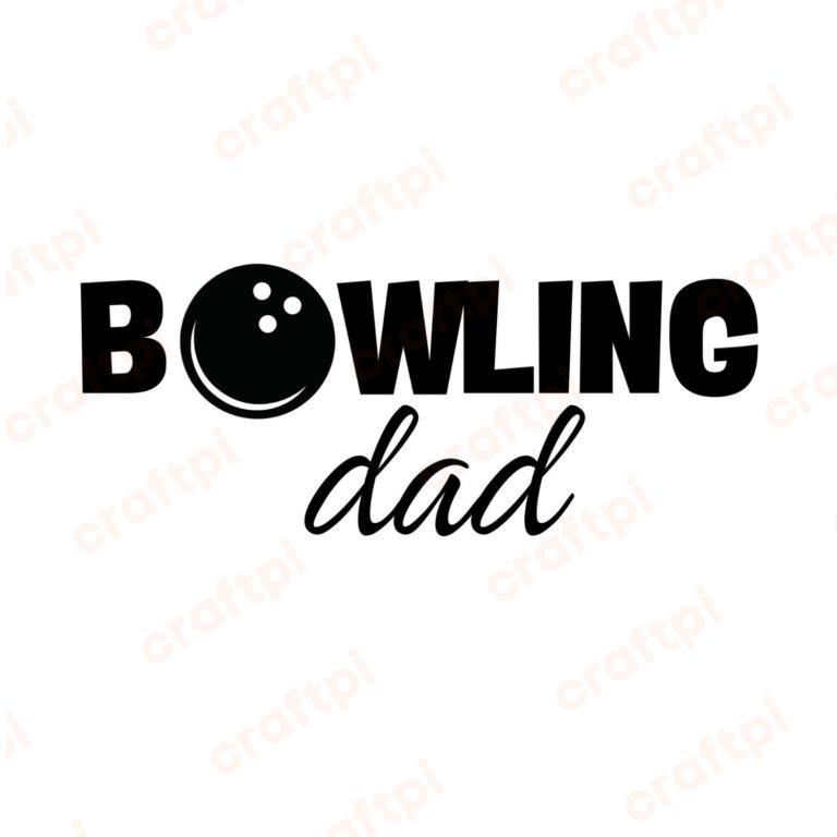Bowling Dad SVG, PNG, JPG, PDF Files