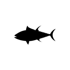 Tuna Fish Silhouette SVG, PNG, JPG, PDF Files