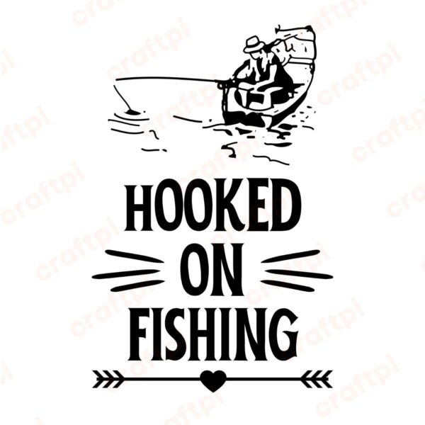 Hooked On Fishing 2 SVG, PNG, JPG, PDF Files