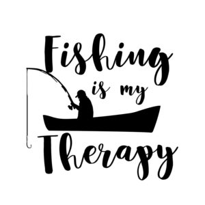 Fishing Is My Therapy SVG, PNG, JPG, PDF Files