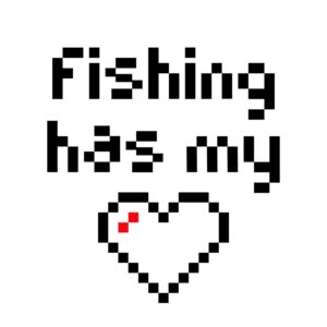 Fishing Has My Heart Pixel SVG, PNG, JPG, PDF Files