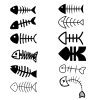 Fishing Bone Bundle SVG, PNG, JPG, PDF Files