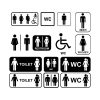 Toilet Sign Bundle SVG, PNG, JPG, PDF Files