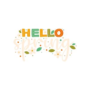 Hello Spring 2 SVG, PNG, JPG, PDF Files