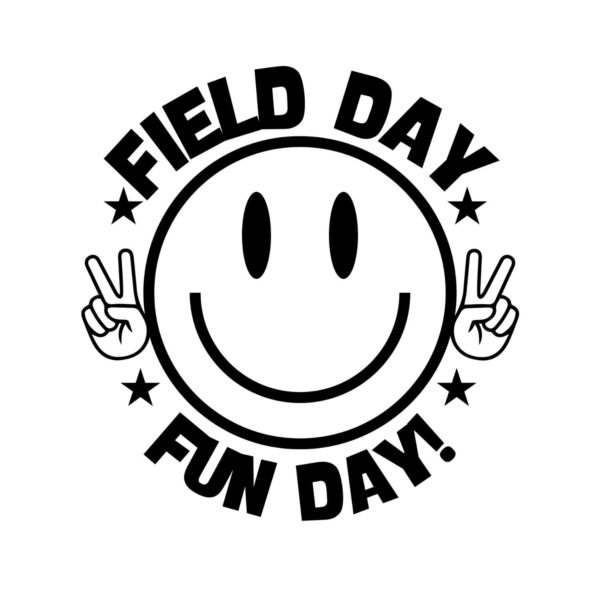 Field Day Fun Day Smile Face Icon SVG, PNG, JPG, PDF Files