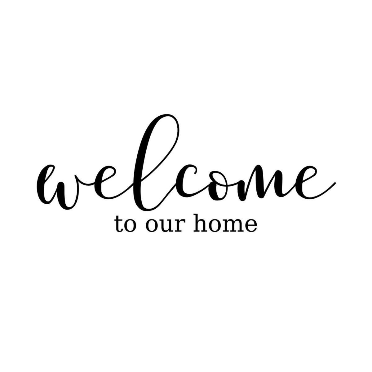 Welcome To Our Home SVG, PNG, JPG, PDF Files