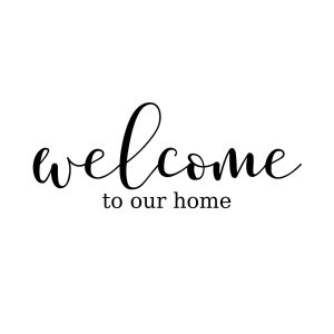 Welcome To Our Home SVG, PNG, JPG, PDF Files