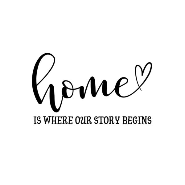Home is Where Our Story Begins SVG, PNG, JPG, PDF Files