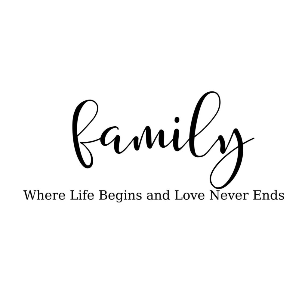 Family Where Life Begins and Love Never Ends 2 SVG, PNG, JPG, PDF Files