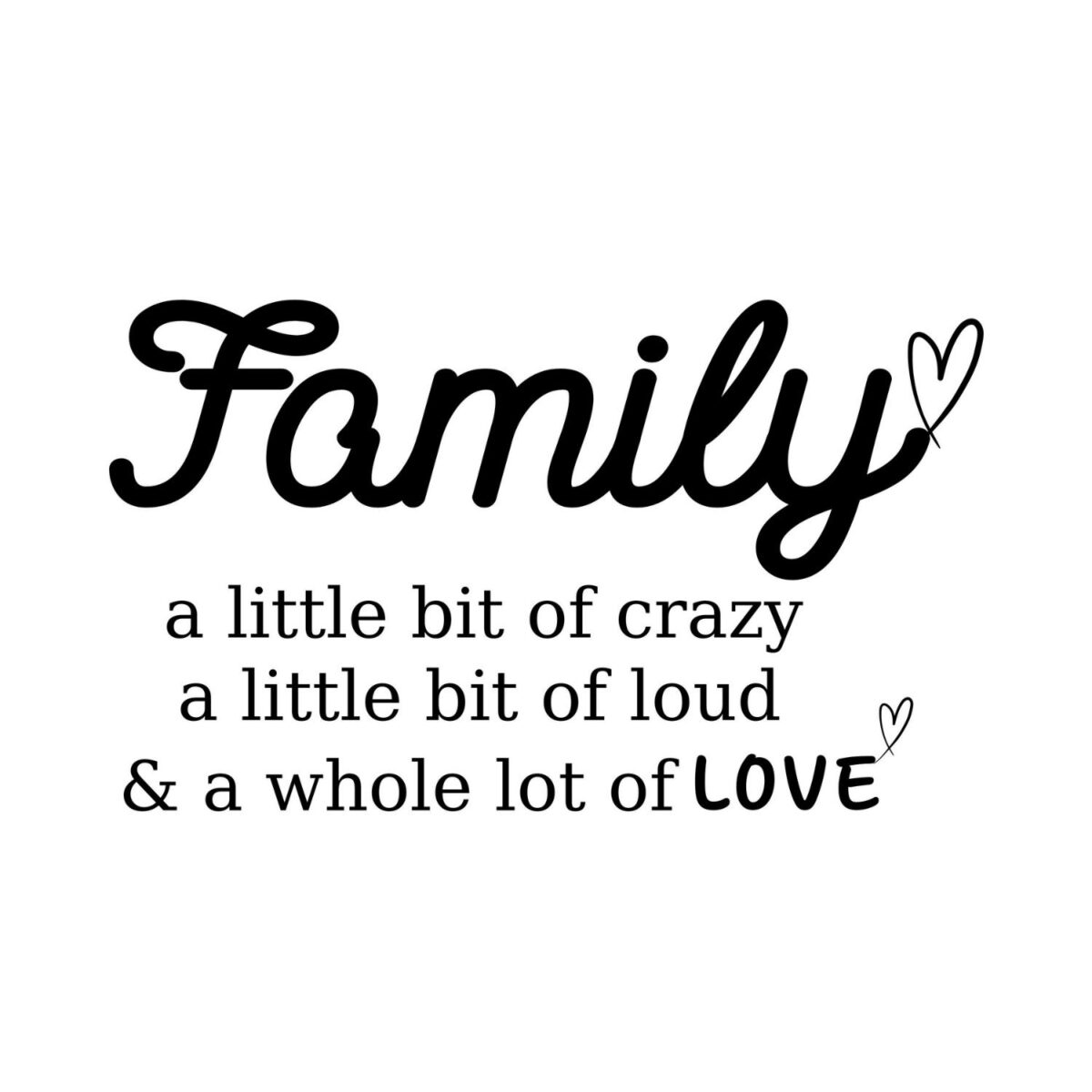 Family A Little Bit Of Crazy SVG, PNG, JPG, PDF Files