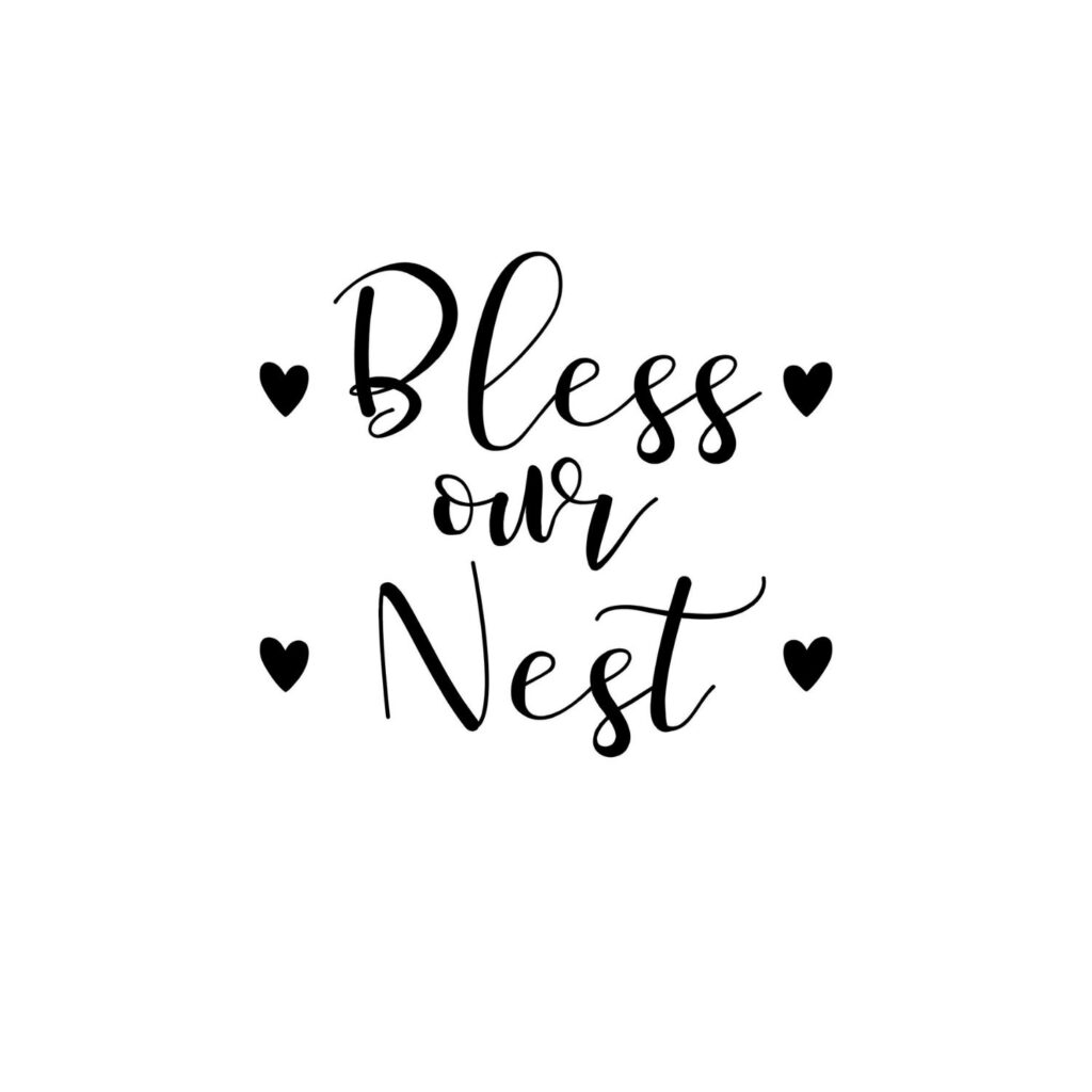 Bless Our Nest SVG, PNG, JPG, PDF Files