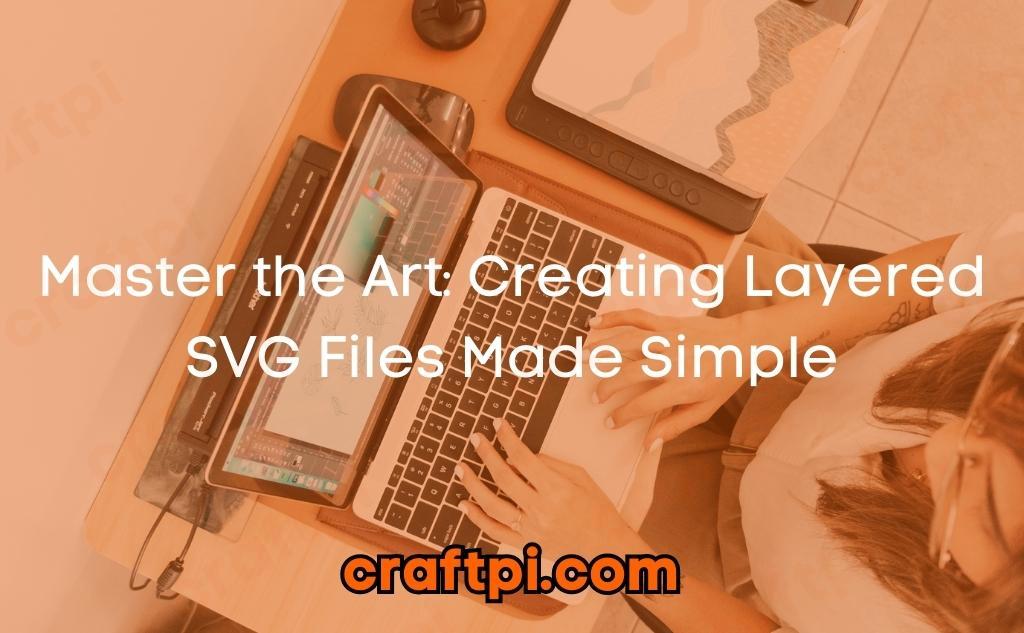 Master the Art: Creating Layered SVG Files Made Simple