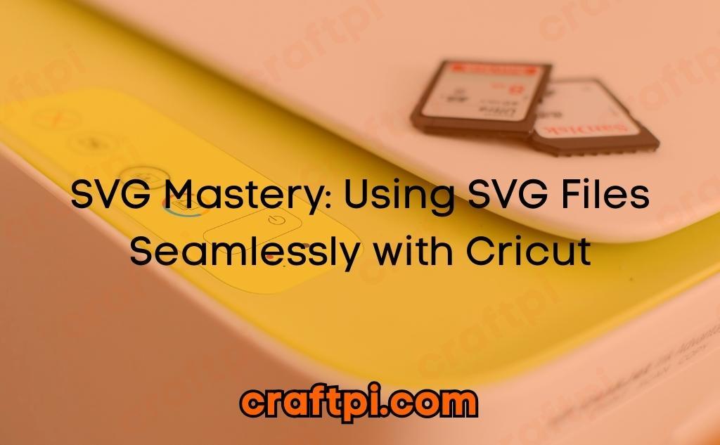 SVG Mastery: Using SVG Files Seamlessly with Cricut