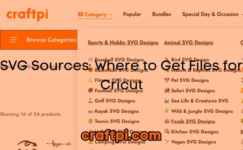 SVG Sources: Where to Get Files for Cricut