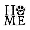 Home Dog Paw SVG, PNG, JPG, PDF Files