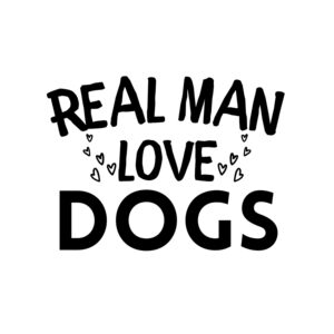 Real Man Love Dogs SVG, PNG, JPG, PDF Files