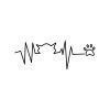 Cat Heartbeat SVG, PNG, JPG, PDF Files