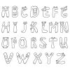 Alphabet With Cat Figure SVG, PNG, JPG, PDF Files