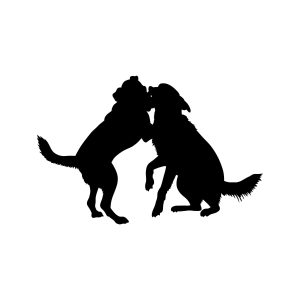 Dogs Playing SVG, PNG, JPG, PDF Files