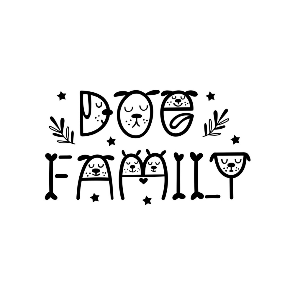 Dog Family SVG, PNG, JPG, PDF Files | Craftpi