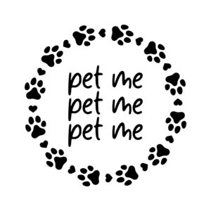 Pet Me Circle Frame SVG, PNG, JPG, PDF Files