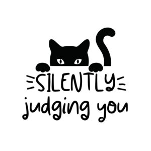 Silently Judging You SVG, PNG, JPG, PDF Files