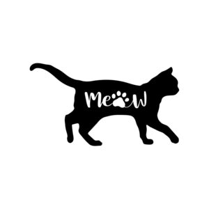 Meow Cat SVG, PNG, JPG, PDF Files