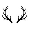 Free Antlers Silhouette SVG, PNG, JPG, PDF Files