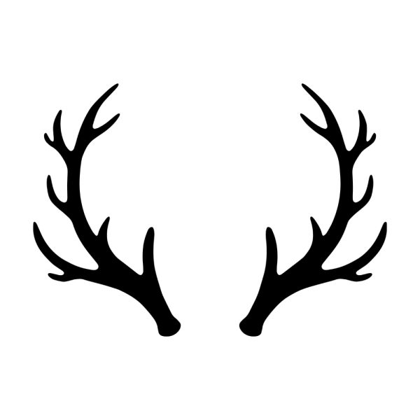 Free Antlers Silhouette SVG, PNG, JPG, PDF Files