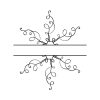 Free Decorative Split Text Frame SVG, PNG, JPG, PDF Files