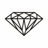 Free Diamonds Gemstone Outline SVG, PNG, JPG, PDF Files
