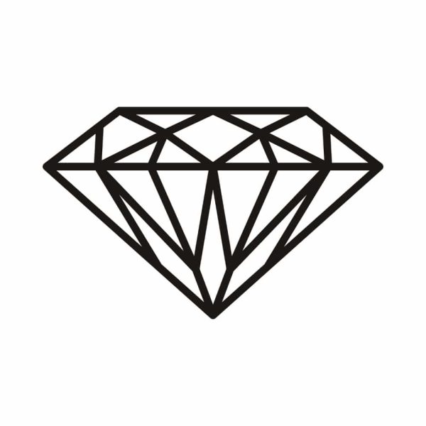 Free Diamonds Gemstone Outline SVG, PNG, JPG, PDF Files