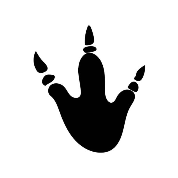 Free Dinasour Foot Silhouette SVG, PNG, JPG, PDF Files