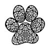 Free Dog Paw Mandala SVG, PNG, JPG, PDF Files