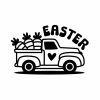 Free Easter Truck With Carrot SVG, PNG, JPG, PDF Files