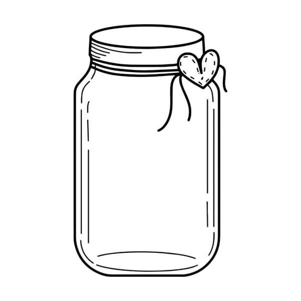 Free Empty Mason Jar SVG, PNG, JPG, PDF Files