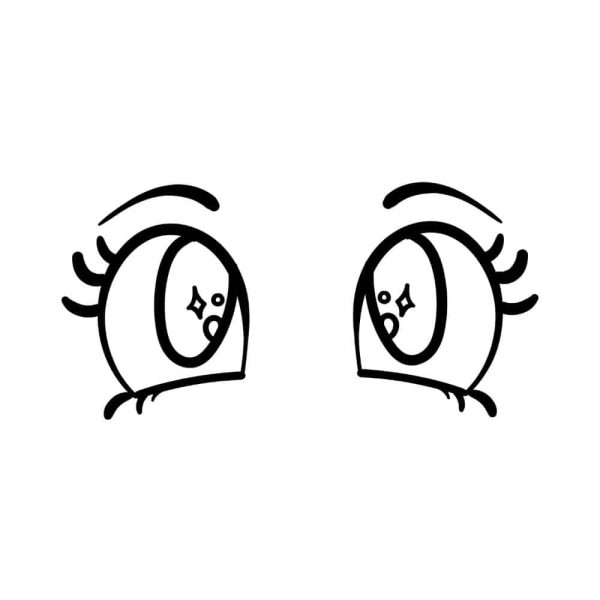 Free Eyes Outline SVG, PNG, JPG, PDF Files
