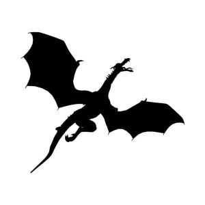 Free Flying Dragon Silhouette SVG, PNG, JPG, PDF Files