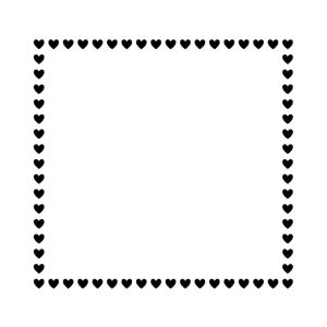 Free Frame Made Of Heart SVG, PNG, JPG, PDF Files