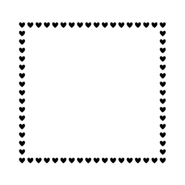 Free Frame Made Of Heart SVG, PNG, JPG, PDF Files