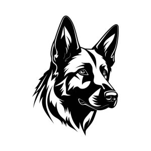 Free German Shepherd Head SVG, PNG, JPG, PDF Files