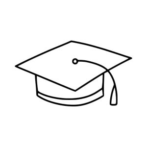 Free Graduation Cap Outline SVG, PNG, JPG, PDF Files